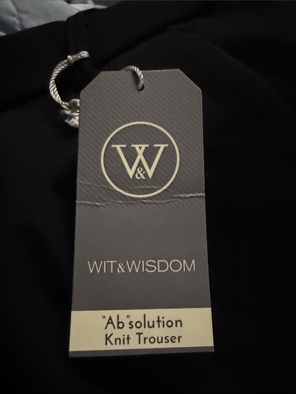 Wit & Wisdom Black "Ab'solution" Knit Trouser